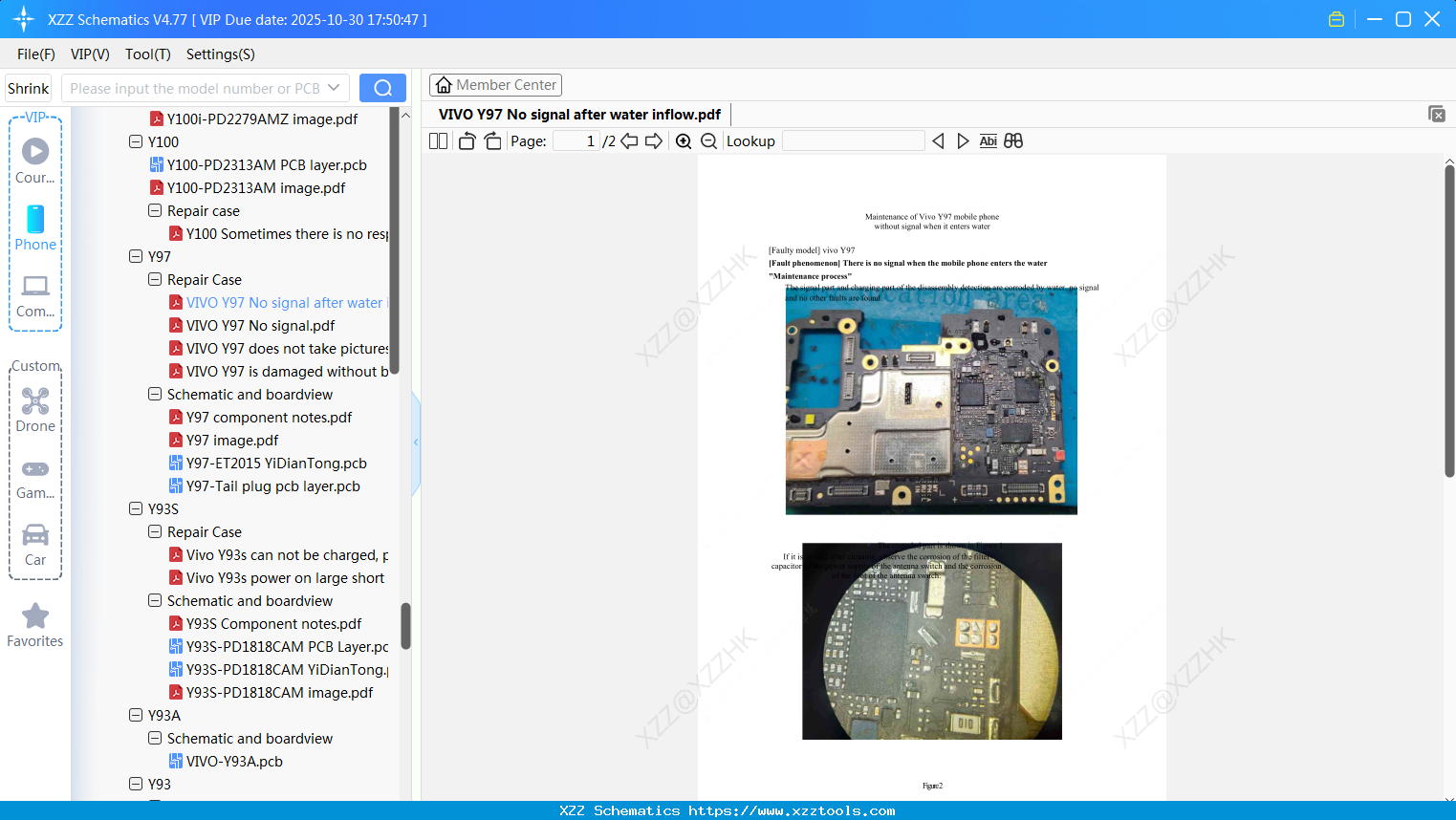 VIVO Y97 No Signal After Water Inflow